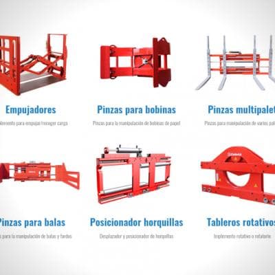 Implementos para carretillas elevadoras en Autofrutos Murcia